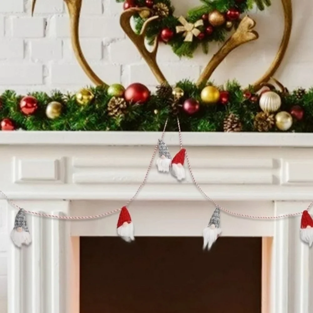 Gnome Garland Christmas Decorations 72' inch